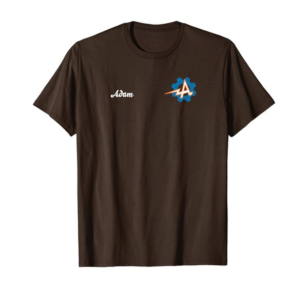 

adam's automotive t-shirt, White;black