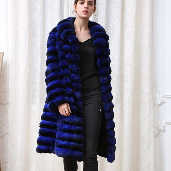 

women's fur & faux 2021 real rex coat natural vintage long sleeve slim short jackets soft fluffy warm wrap customizable, Black