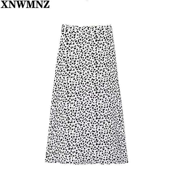 

women a-line black leopard print summer skirt woman high waist long casual elegant slim midi harajuku s 210520