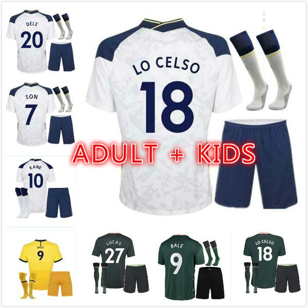

20 21 kane son bergwijn ndombele soccer jerseys 2021 lucas dele jersey football shirt lo celso home bale lamela men + kids kit, Black