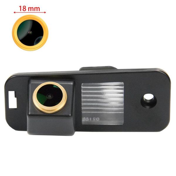 

car rear view cameras& parking sensors hd 720p golden waterproof camera for santa fe ix25 azera carens creta 2013 2014 2021