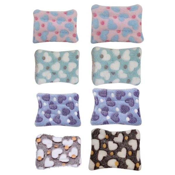 Pequenos Animais de Animal Leaneira Fleece Hamster Bed Pad Pigs Porquinhos Inverno Casa quente Hammock Dormindo para Rat Hedgehog Rat