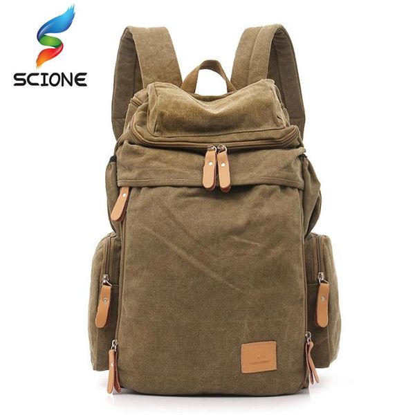 

outdoor bags large capacity canvas backpacks for men and women travel fitness sports mountaineering gym shoulder bag