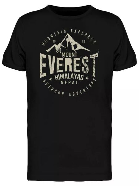 

Everest Hiking Men's Tee -Image by Shutterstock, White;black