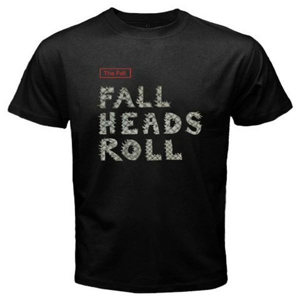 

New The Fall Fall Heads Roll Logo Men's Black T-Shirt Size S-3XL, White;black