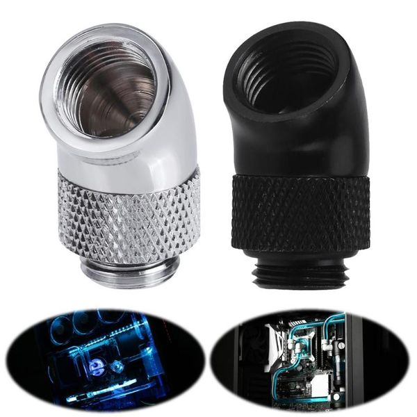 

fans & coolings brass g1/4 screw thread 45 degree elbow rotary adapter male to female connector fitting computer pc water cooling system p