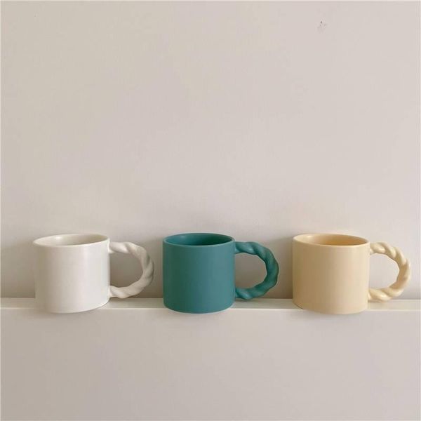 

mugs twist handle ceramics coffee mug milk tea office cups drinkware the birthday gift for friends