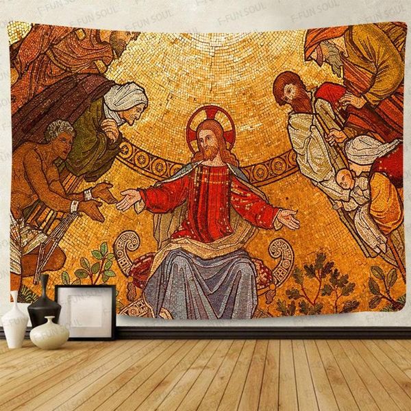 

tapestries myth legend tapestry mosaic mural pattern art wall hanging