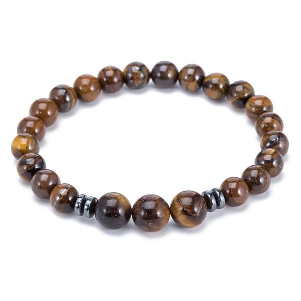 

beaded, strands 2021 men bracelet jewelry black stone beads magnetite beaded charm tiger eye bracelerts for women