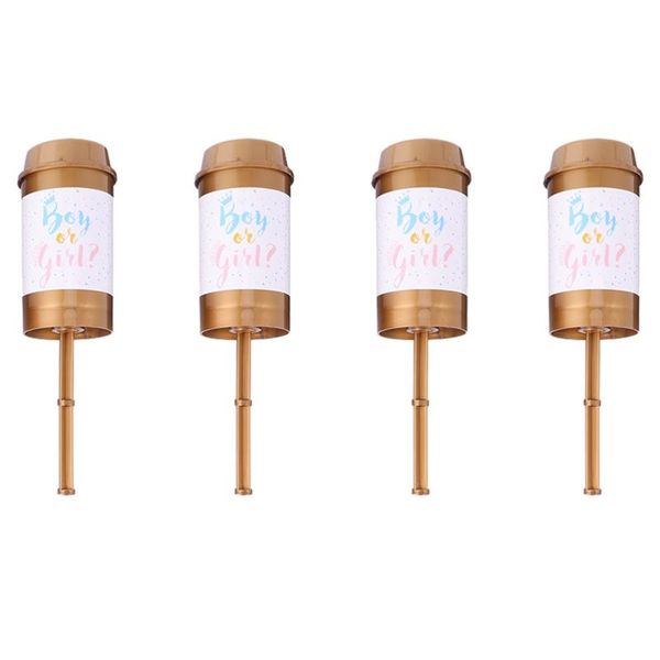 

party decoration 4pcs gender reveal confetti cannon bundle baby shower supplies