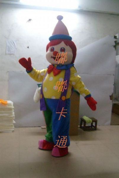 

mascot costumes happy the japanese clown mascot costume fancy birthday party dress halloween carnivals costumes, Black;red
