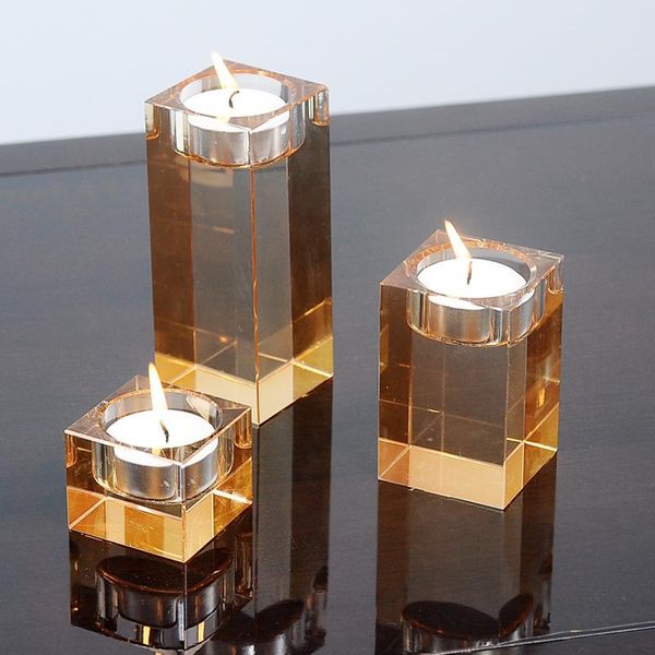 

candle holders romantic crystal glass holder european upscale dinner wedding bar party candlestick table home decor ornaments
