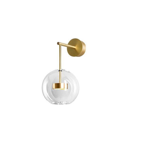 

wall lamp nordic bubble model room el bedroom creative glass ball bedside