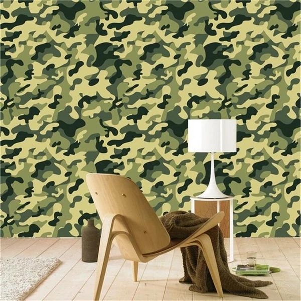 Tapeten Benutzerdefinierte Größe Große Wandbild Po Militärische Tarnung Kraft 3D Selbstklebende Wohnzimmer Schlafzimmer TV Dekorative Malerei