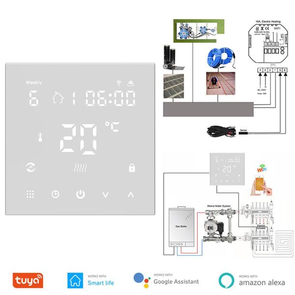 

smart home control tuya wifi thermostat electric floor heating water/gas boiler thermoregulator temperature controller for google alexa