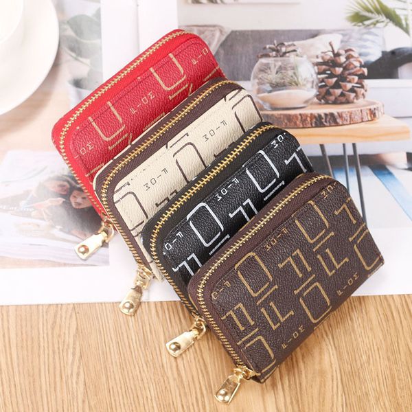 

women long organizer wallet solid color hasp mini wallets womens bags wholesale credit card genuine leather black/red/pink v15, Red;black