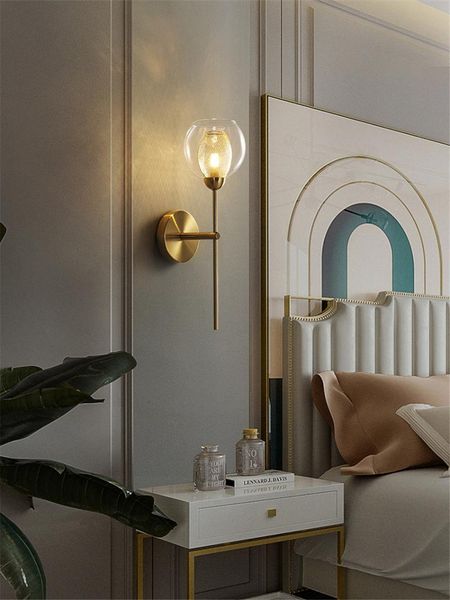 

wall lamp modern glass luxury living room background bathroom restaurant corridor aisle interior lighting mirror front