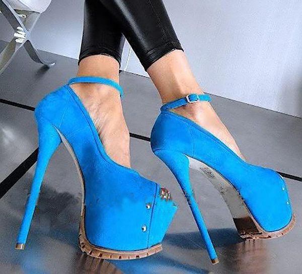 

dress shoes ashiofu handmade ladies high heel platform pumps buckle strap peep-toe suede club evening fashion court, Black