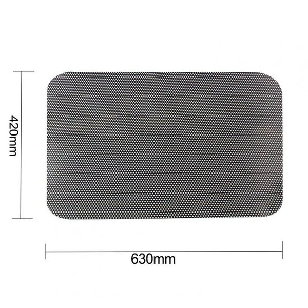 

car sunshade film curtain sticker pvc parts uv protection 63cmx42cm accessories