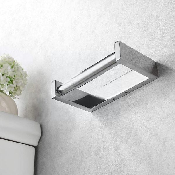

toilet paper holders adjustable holder 304 anti-rust steel towel roll storage rack kitchen for bathroom plastic tissue wc to g1u0