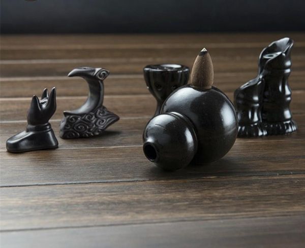 

fragrance lamps mix natural backflow incense cones or mini ceramics gourd burner stick censer tower tray a $