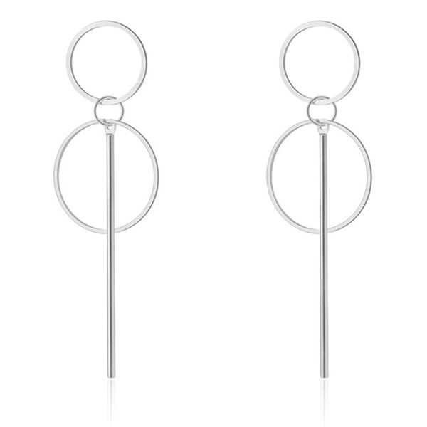 

fashion hip hop korea style dangle earrings for teen romentic party jewelry female hanging earring gifts, Silver