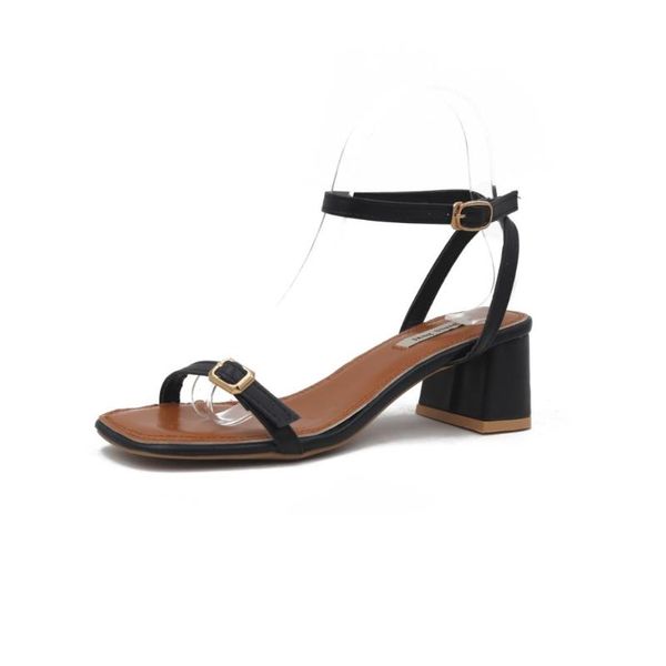 

word in fine thick with sandals, 2021 joker sandals, Black