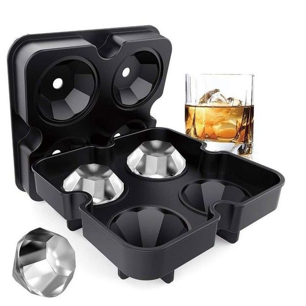 

hole diamond ice tray silicone cube maker molds for candy cake chocolate easy-release square shape baking moulds