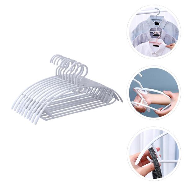 

hangers & racks 10 pcs non-slip coats household notched hanger rack for home