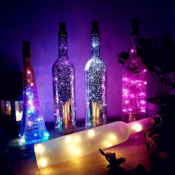 

strings 1/2m cork shaped wine bottle light diy led fairy string lamp for christmas