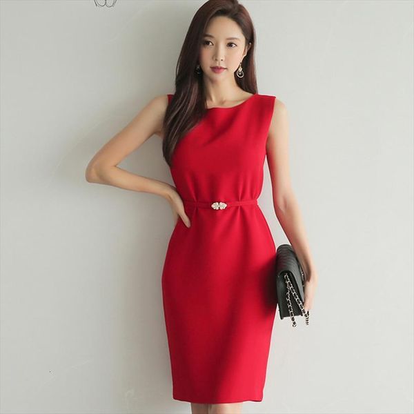 

summer slash neck mid length women dress work business pencil sashes high waist ol elegant vestidos femme, Black;gray