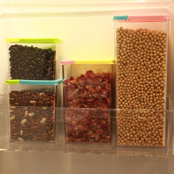 

clear kitchen storage box sealing containers grade plastic dried fruit cereal grains bottles & jars