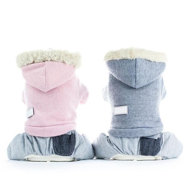 

dog apparel warm pet winter thickened four legs costume for small medium dogs puppy coat
