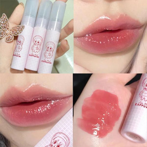 

lip gloss 6 color glaze jelly tint moisturizer watery juice easy to nutritious girly young beauty makeup cosmetic tslm