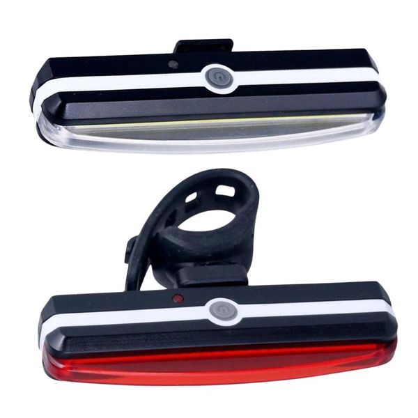 

rechargeable led rear bike light taillight tail front back helmet lights
