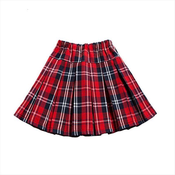 

baby girls mini pleated womens skirt young plaid school children clothing kids uniform age 4 6 8 10 12 14, Blue