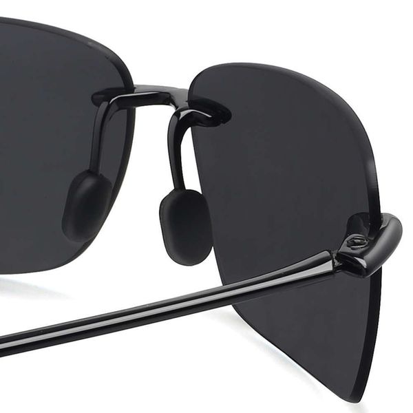 

sunglasses fashionable sun frames classic sports sunglasses men women male driving golf wholesale-juli rectangle rimless ultralight frame su, Black