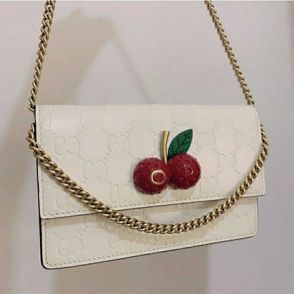 

2021 hooded calfskin mini cherry chain women's 481291 small square bag one shoulder messenger bag storage bags