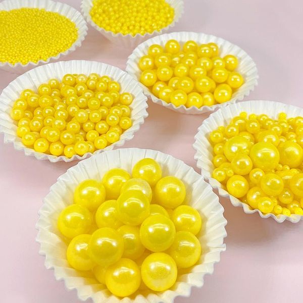 

other event & party supplies 50g edible yellow beads pearl sugar ball fondant diy cake baking sprinkles gold wedding decoration color