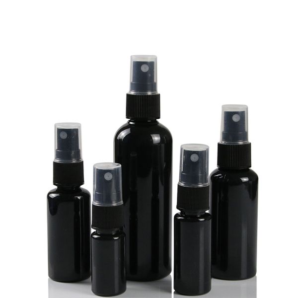 

10 20 30 50m black refillable fine mist spray bottle perfume sprayer bottles cosmetic atomizers pet s