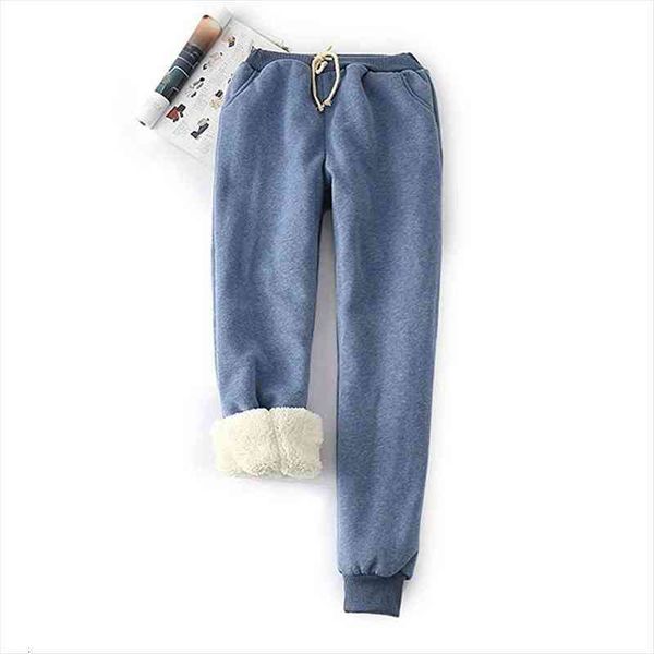 

plus size s-4xl womens warm sherpa lined athletic sweatpants joggers fleece pants 9 different colors drop, Black