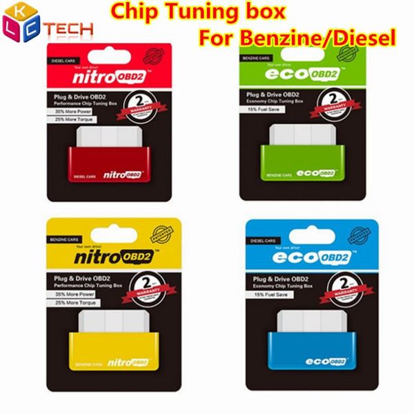 

code readers & scan tools est eco obd2&nitro obd2 gasoline plug &drive performance for benzine ecu chip tuning box 15% fuel saving more powe