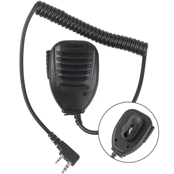 100% Orijinal Walkie Talkie 50km Hoparlör Mikrofon UV-5R BF-888S Midland Radyo Aksesuar İletişim