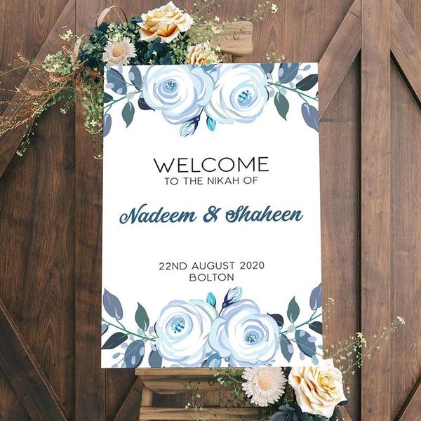 

party decoration personalized welcome sign,wedding po sign,welcome to our wedding sign,canvas board sign