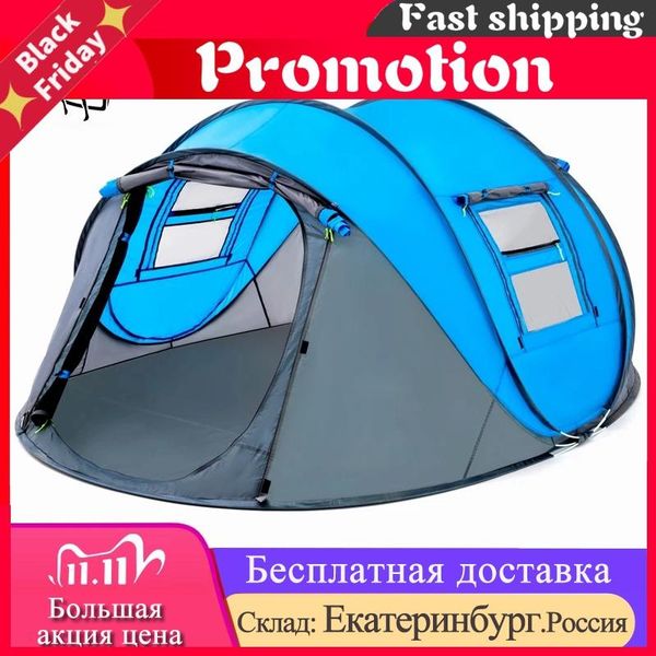 

tents and shelters throw tent outdoor automatic throwing up waterproof camping hiking large family open