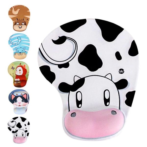 

mouse pads & wrist rests cute cartoon pad 5 styles gaming pat soft silicone mice with rest support mat for pc lap
