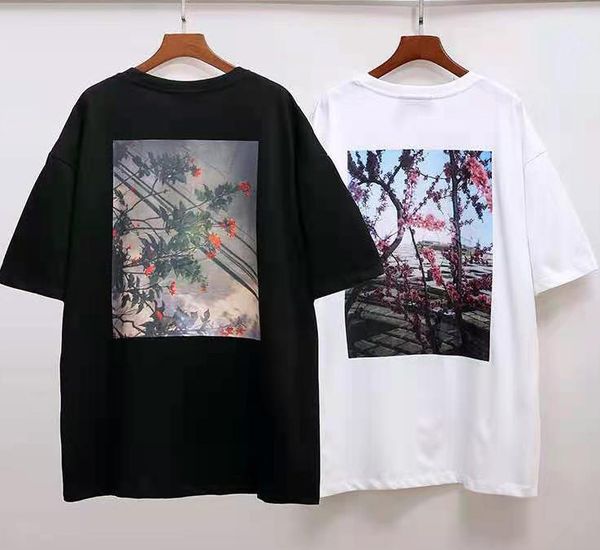 

20ss t shirt short sleeve round neck blouses sweatshirt summer street hip hop sleeved letter 100% cotton men and women plus size s-xl, White;black