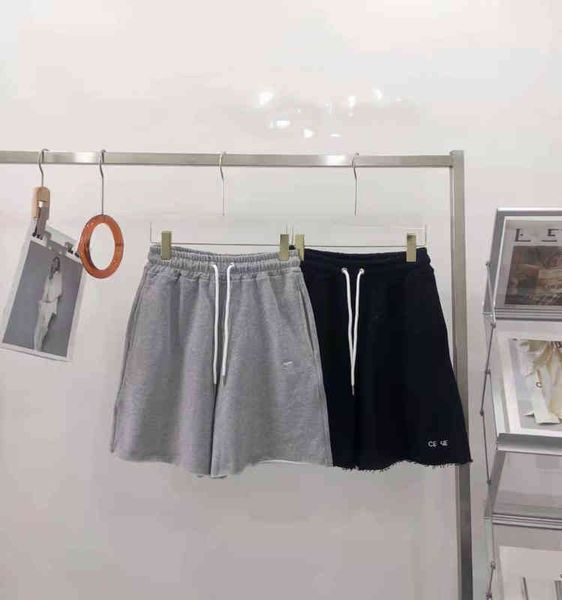 

2022 factory wholesale new summer saijia leisure sports pants loose fashion embroidery men's and women's same style, White;black