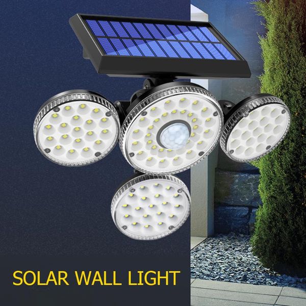 

solar lamps powerful wall light 89 led outdoor waterproof human body sensor garden landscape lighting decoration