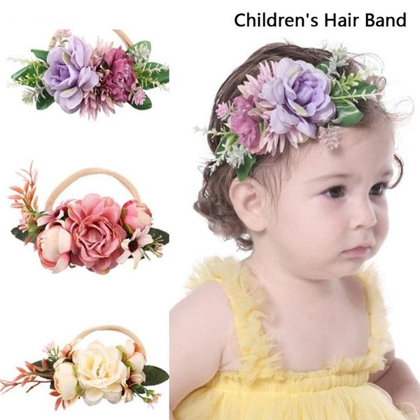 

baby girls headband lace ears children's wreath infant born pography prop kids birthday party balleenshiny hairband hair accessories, Slivery;white